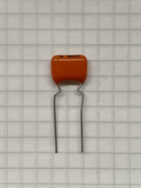 Philips 0,120uF 100V 10mm orange drop MKT condensator