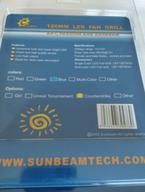 Sunbeam 120mm LED fan grill  Blue