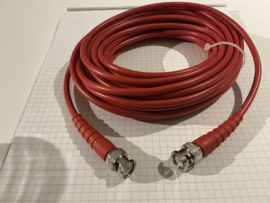 RG58 BNC male- male rood 10 meter kabel