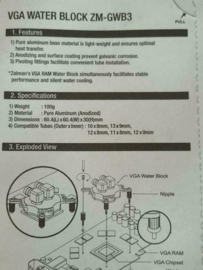 Zalman ZM-GWB3 VGA GPU waterblock universeel