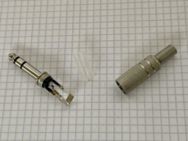 6,3mm Jack plug stereo metaal