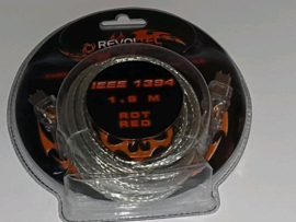 Revoltec IEEE 1394 1.8m Firewire 6-pin / 6-pin red