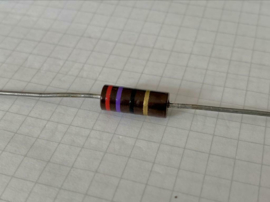 27 Ohm 1W carbon weerstand