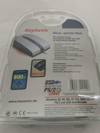 Keysonic Metal Optical Mouse Alu USB
