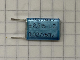 ERO KP1835 0,027mF 63V MKP condensator 8mm steek