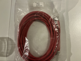 RG58 BNC male- male rood 5 meter kabel