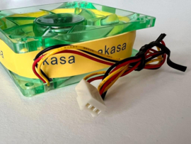 Akasa AK170CG-4GNS LED Case Fan 8cm crystal green