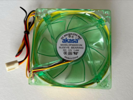 Akasa AK170CG-4GNS LED Case Fan 8cm crystal green