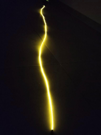 EL  Wire  Light flexible lighting 2M Geel / Yellow ( Feesten, Decoratie, Carnaval)