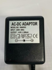 AC-DC adaptor 4,5V 500mah