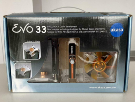 Akasa Evo 33 heatpipe cooler for Intel P4 478 pins(ak-912)