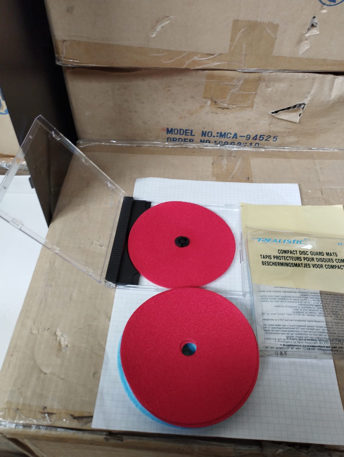Compact disc guard mats 10pcs per pack