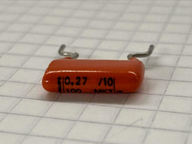 Philips 0,27uF 100V 16mm orange drop MKT condensator