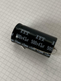 ITT 47uF 500V elco 50x25mm ultra audio grade