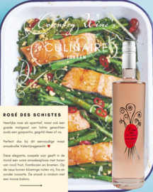 Rosé des Schistes met zalm uit de oven