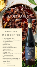 Herfstige runderstoof met Le Parfum rouge