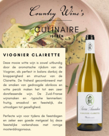 Viognier Clairette & Varkenshaas met mosterddragonsaus