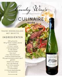 Thaise noedel salade met Picpoul de Pinet