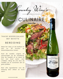 Thaise noedel salade met Picpoul de Pinet