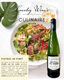 Thaise noedel salade met Picpoul de Pinet