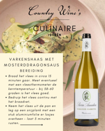 Viognier Clairette & Varkenshaas met mosterddragonsaus