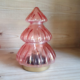 Tafellamp kerstboom - olie roze