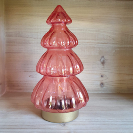 Tafellamp kerstboom - olie roze