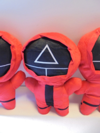 pluche Squid  pop rood 23 cm   prijs per stuk