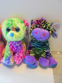 pluche Miri Colorful  5 assorti 30 cm prijs per stuk