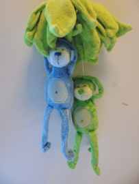 pluche Happy Horse monkey matz 2 kleur 28 cm met muziekdoos, prijs per stuk