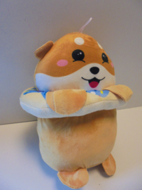 pluche hamster met zwem band 28 cm prijs per stuk