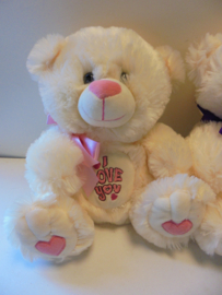 Pluche beer Ilove you 30 cm prijs per stuk