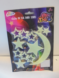 Glow in the dark sea shapes assorti 31x22 cm prijs per stuk
