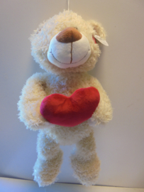 pluche Love Beer met hart 55 cm prijs per stuk