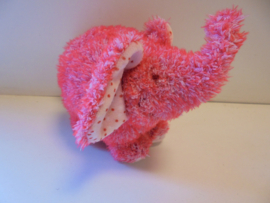 pluche Happy Horse olifant roze 20 x 15 cm prijs per stuk