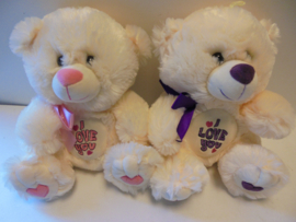 Pluche beer Ilove you 30 cm prijs per stuk