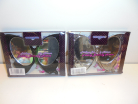 folding Butterfly Mirror  4 kleur 13 x 10 cm prijs per stuk