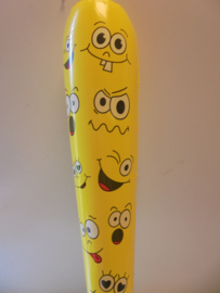 opblaas knuppel Smile  80 cm assorti kleur prijs per stuk