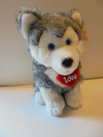 k90 pluche husky 34 cm prijs per stuk
