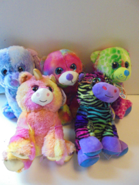 pluche Miri Colorful  5 assorti 30 cm prijs per stuk