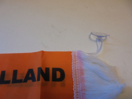 oranje banner klein Holland met zuignap 38 x 8 cm prijs per stuk