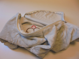 pluche konijn pyjama opberg tas 30x30 cm prijs per stuk