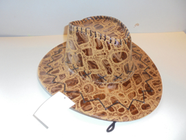 Cowboy hoed bruin  afm 36x28 cm prijs per stuk
