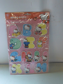 partij 25 stuks Hello Kitty Alphabet Stickers prijs per partij a 25 stuks ( beschikbaar 100 stuks )