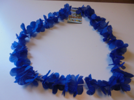 Hawaii krans blauw doorsnede 30 cm prijs per stuk
