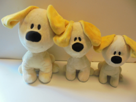 pluche hond set T41 - 3 stuks 25-38 cm prijs per set a 3 stuks