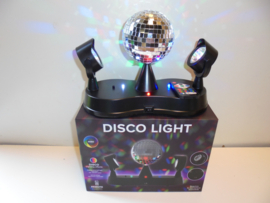 LED Disco Licht met Spiegelbol 28x20x14 cm prijs per stuk