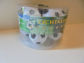 Voetbal licht ketting 10 lampjes +- 1,50 m 220volt prijs per box