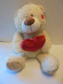 pluche Love Beer met hart 55 cm prijs per stuk