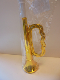 trompet goud 32 cm prijs per stuk
